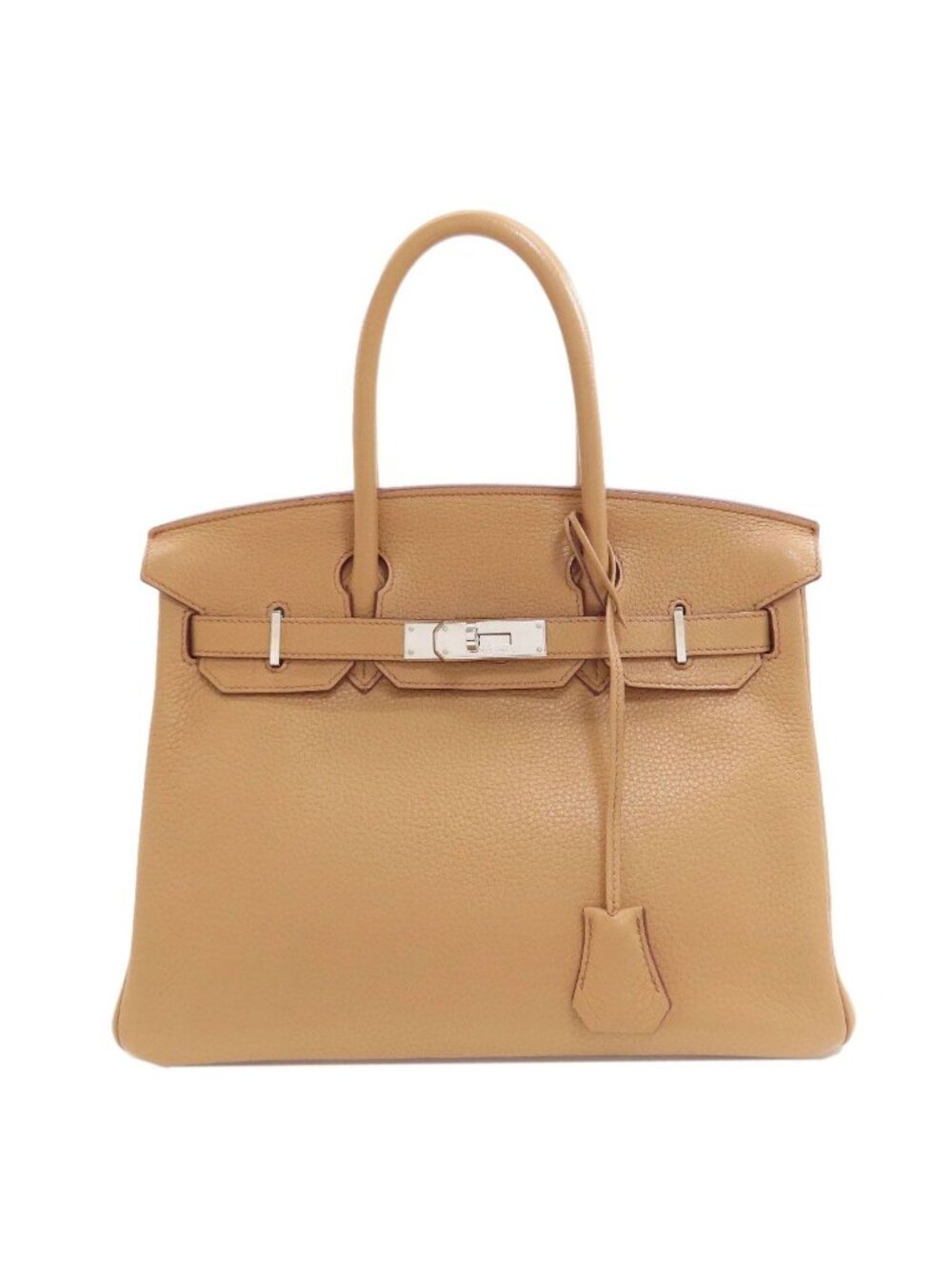 Hermes Birkin 30 Silver Handbag Togo